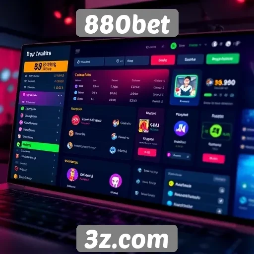 Interface e usabilidade do site 880bet para jogadores